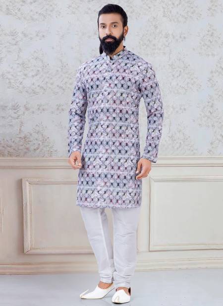 Multi Designer New Exclusive Wear Fancy Kurta Pajama Mens Collection KS 1118